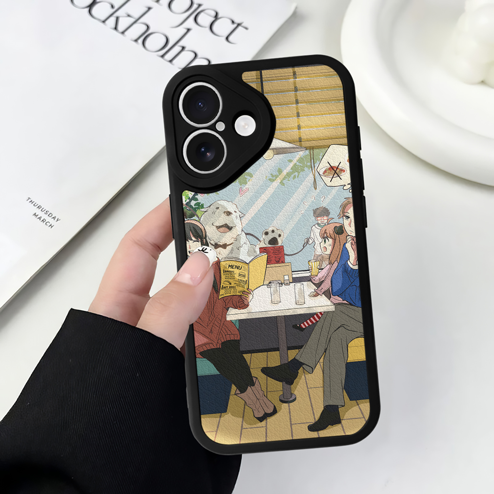 （画像用） SPY×FAMILY间谍家家酒 【iPhone 16シリーズ対応】シリコンスマホケース（レザー調） 材質：シリコン
